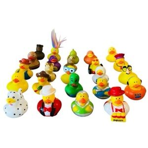 24- Ducks 2" bundle Rubber Ducks Bulk 24 Pieces Fun Assortment Colorful toys New